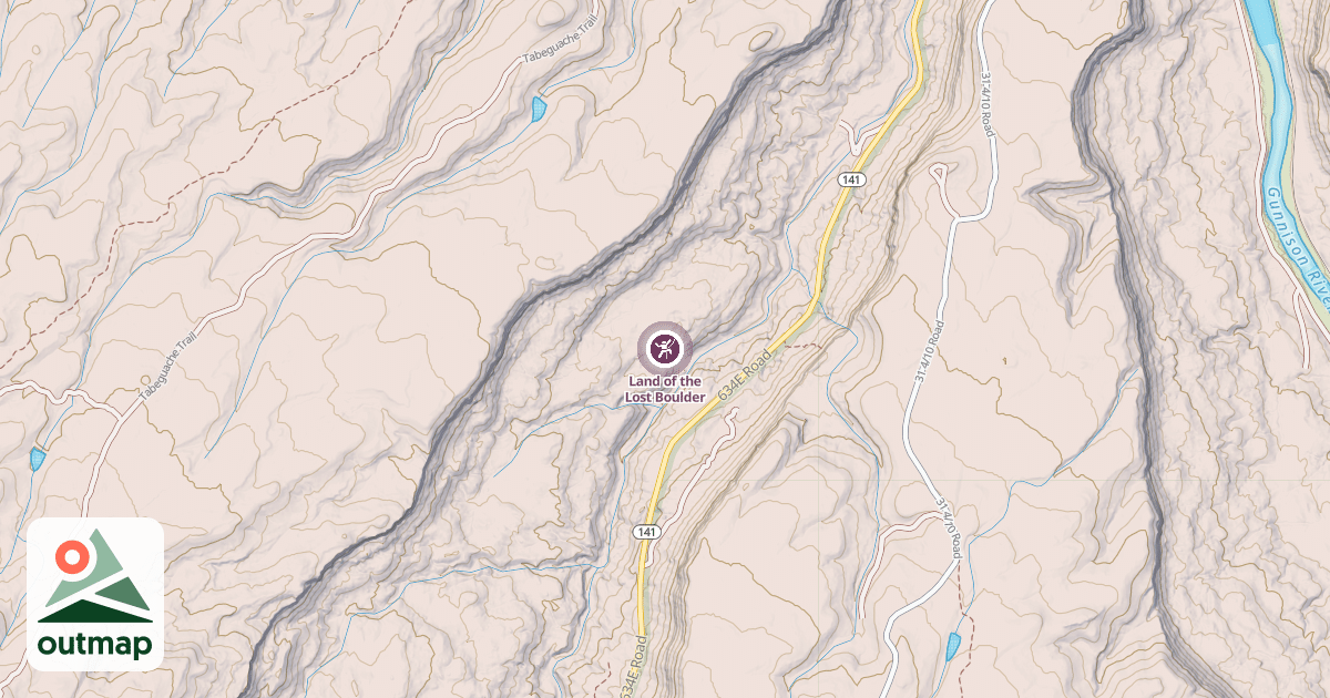 Map of Land of the Lost Boulder