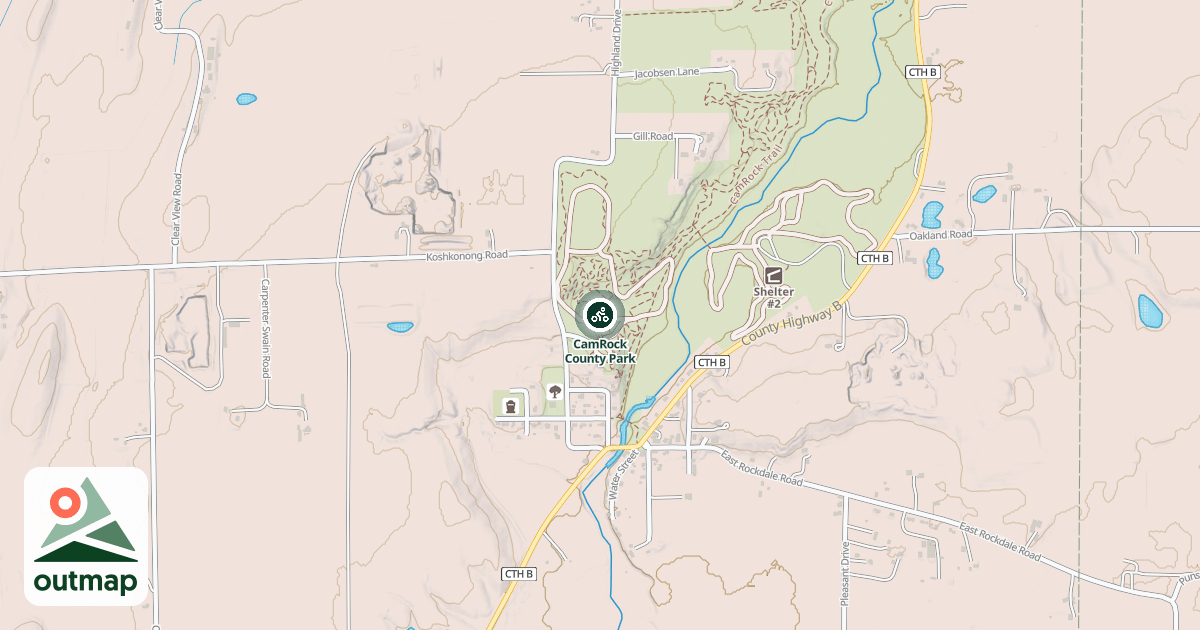 Map of CamRock County Park