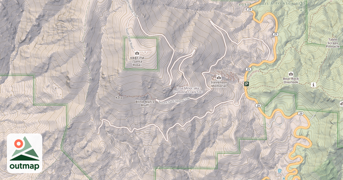 Map of Ursa Minor, aka: Guillotine Crack