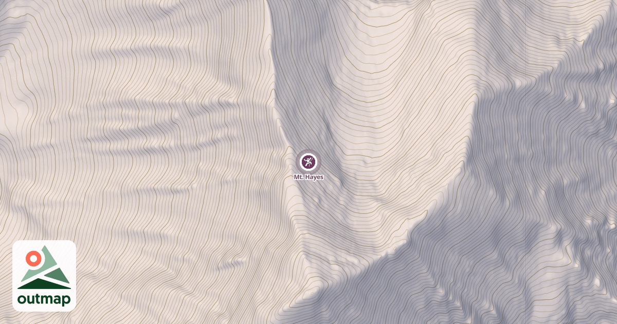 Map of Mt. Hayes