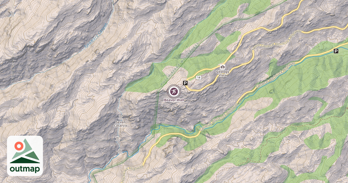 Map of Beaver Wall