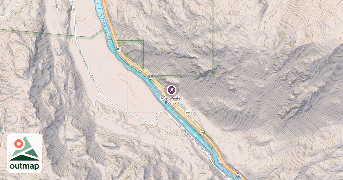 Map of Most Wanted Boulder