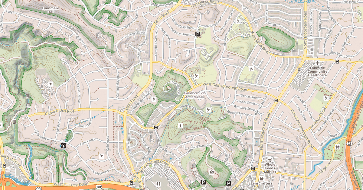 Map preview of Gainsborough Arete