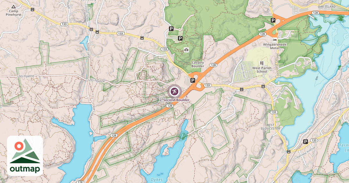 Map of 2. Second Boulder