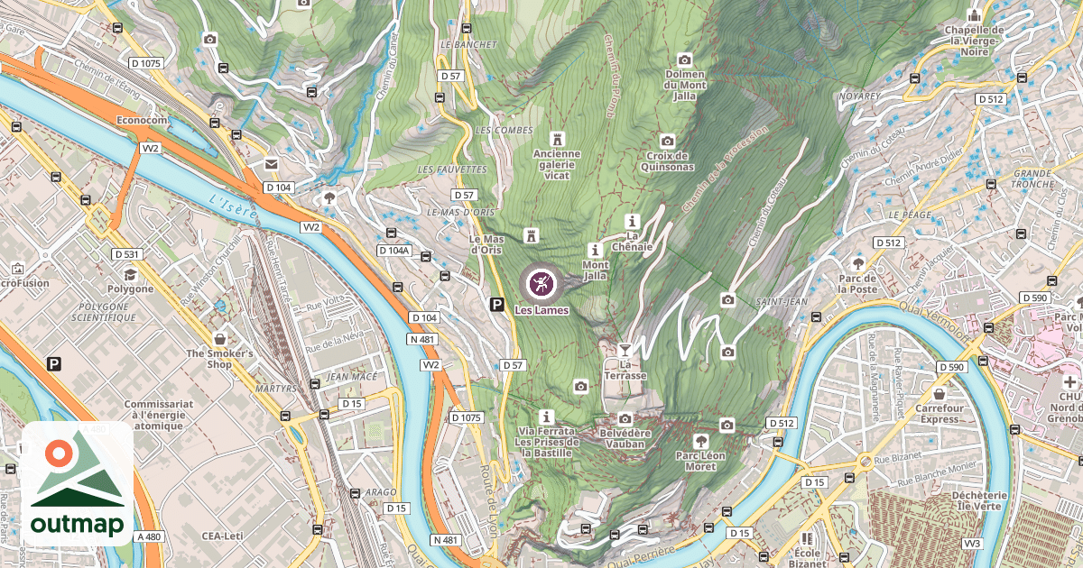 Map of Les Lames