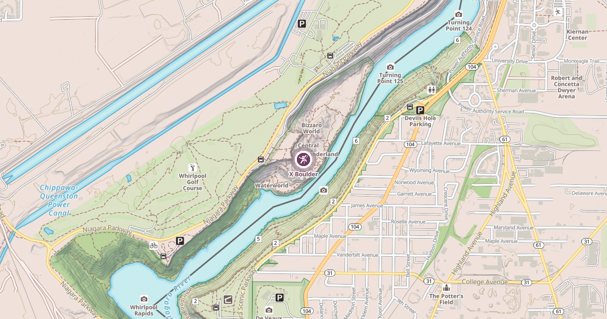 Map preview of X Boulder