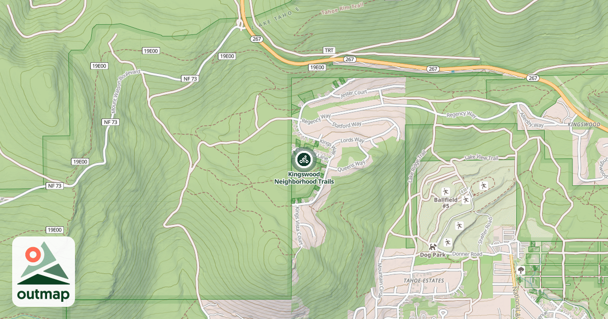 Map of Kingswood Neighborhood Trails