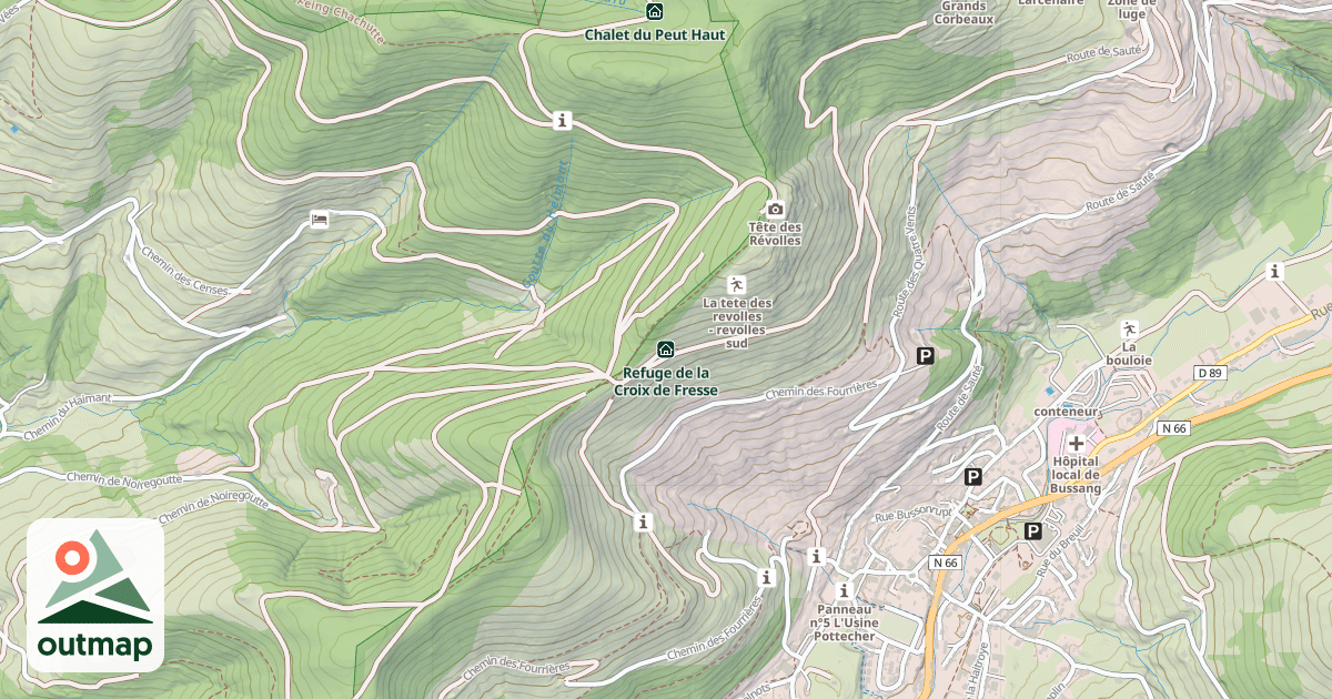 Map of Refuge de la Croix de Fresse