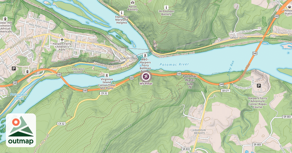 Map of WV Pillar