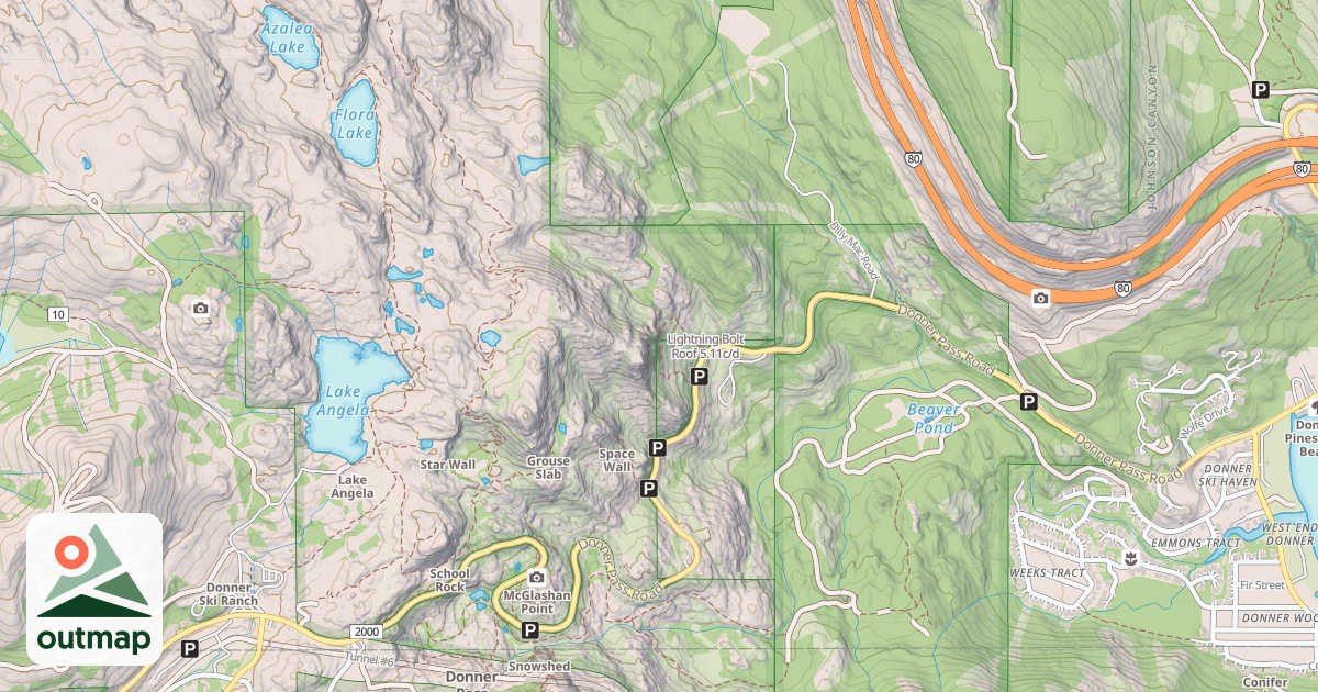 Map of Lightning Bolt Roof