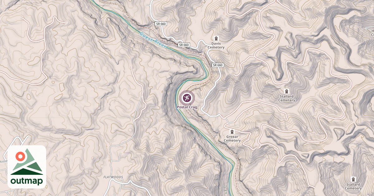 Map of Postal Crag