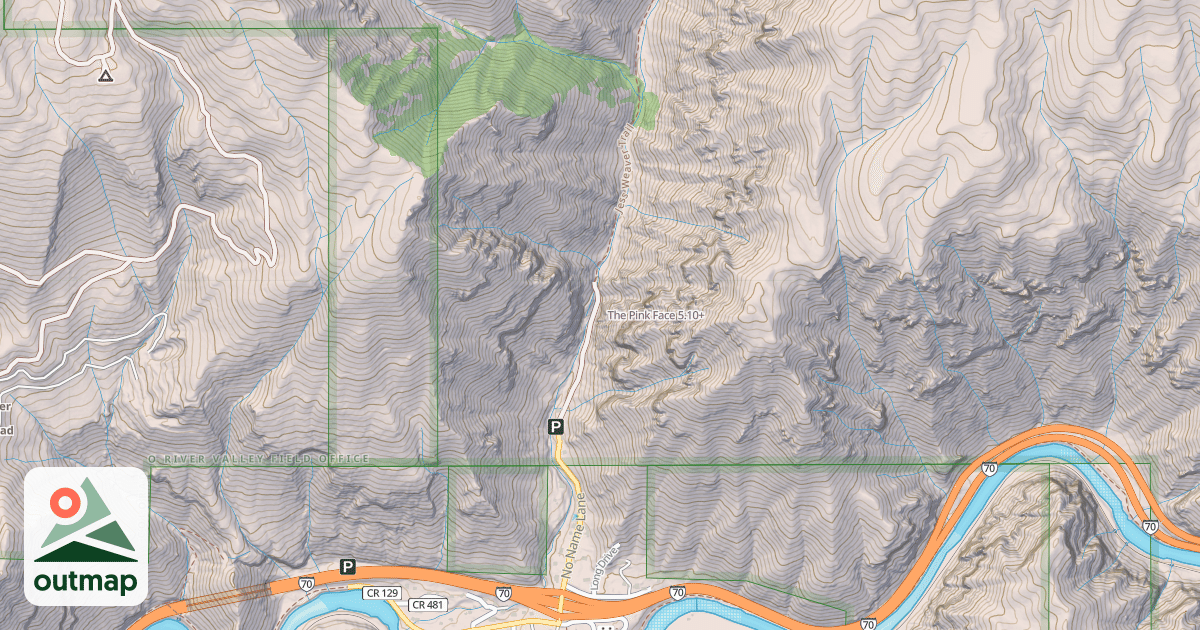Map of The Pink Face