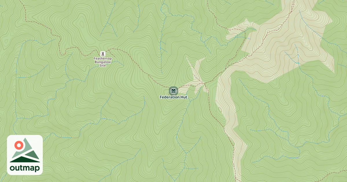 Map of Federation Hut