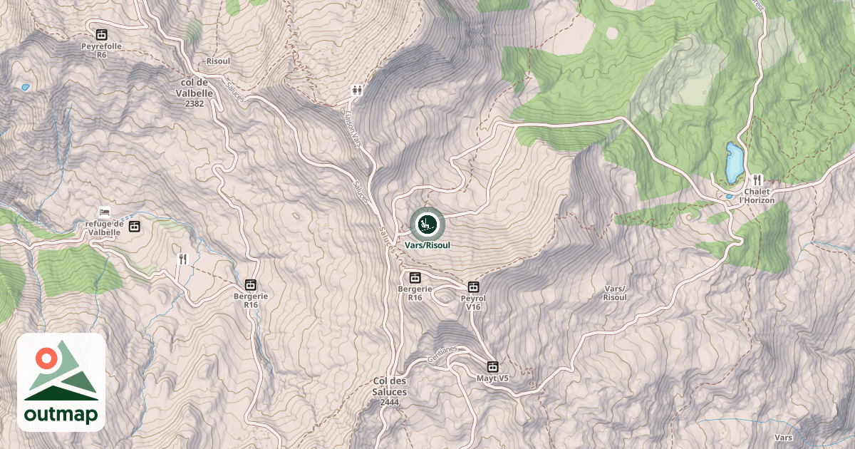Map of Vars/Risoul