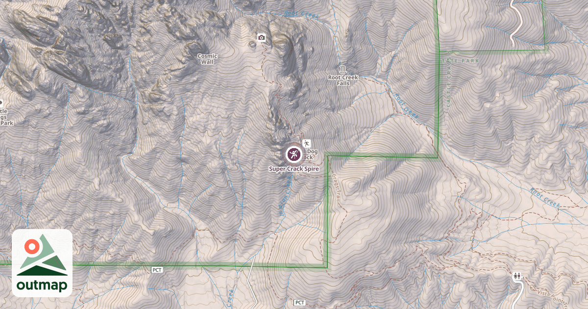 Map of Super Crack Spire