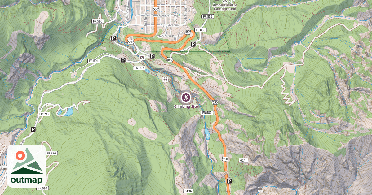 Map of Climbing Site