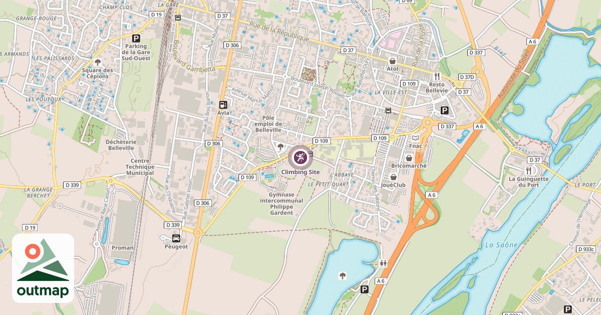 Map of Climbing Site