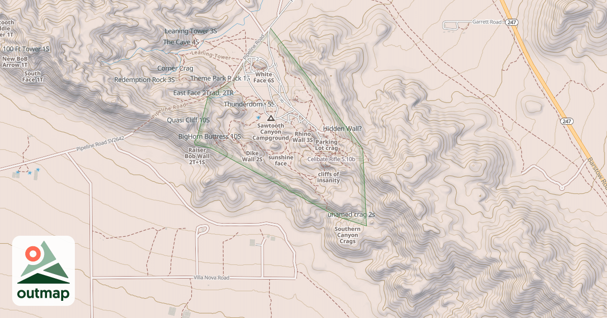 Map of Celibate Rifle