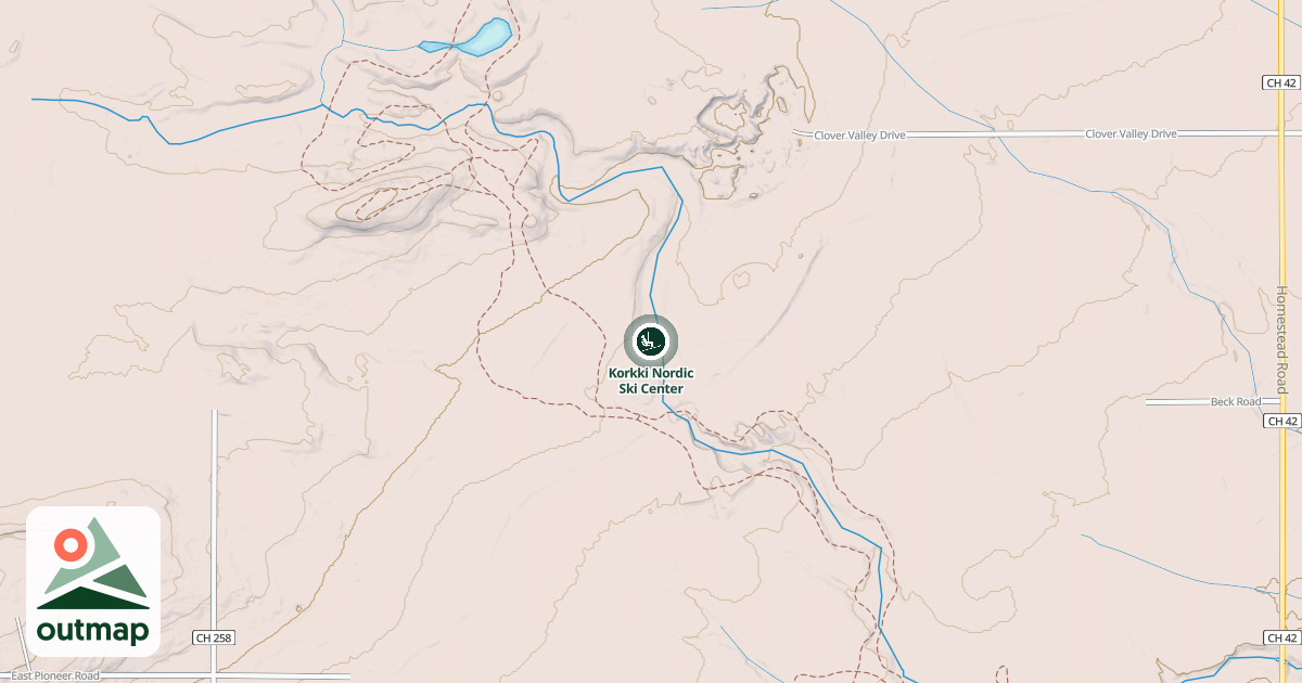 Map of Korkki Nordic Ski Center