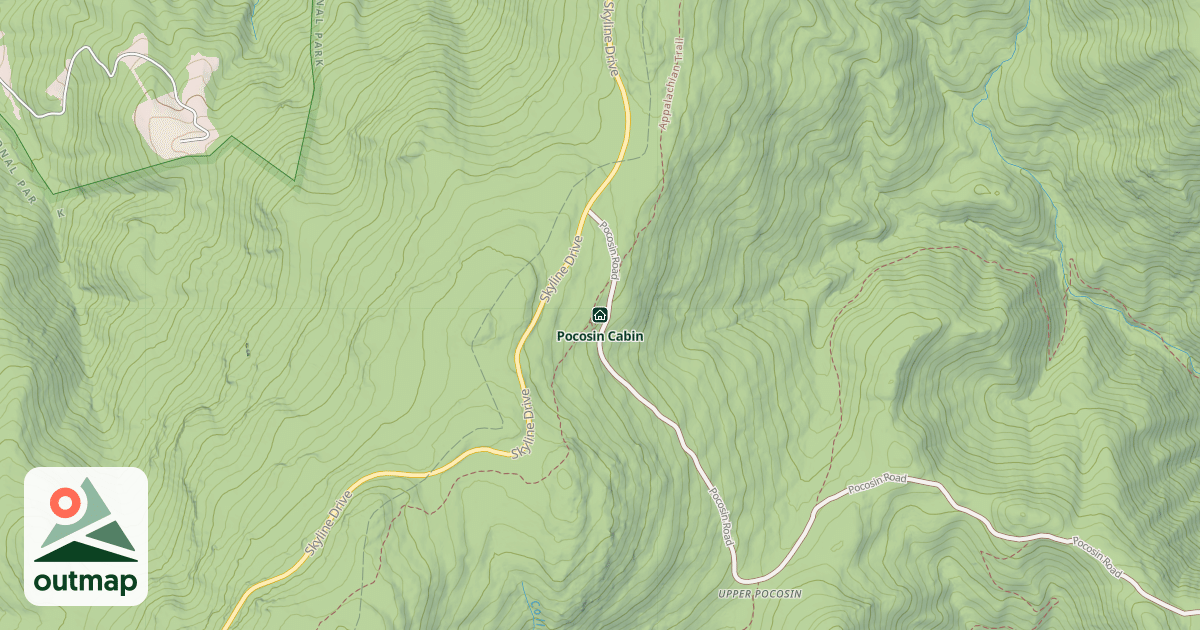 Map of Pocosin Cabin