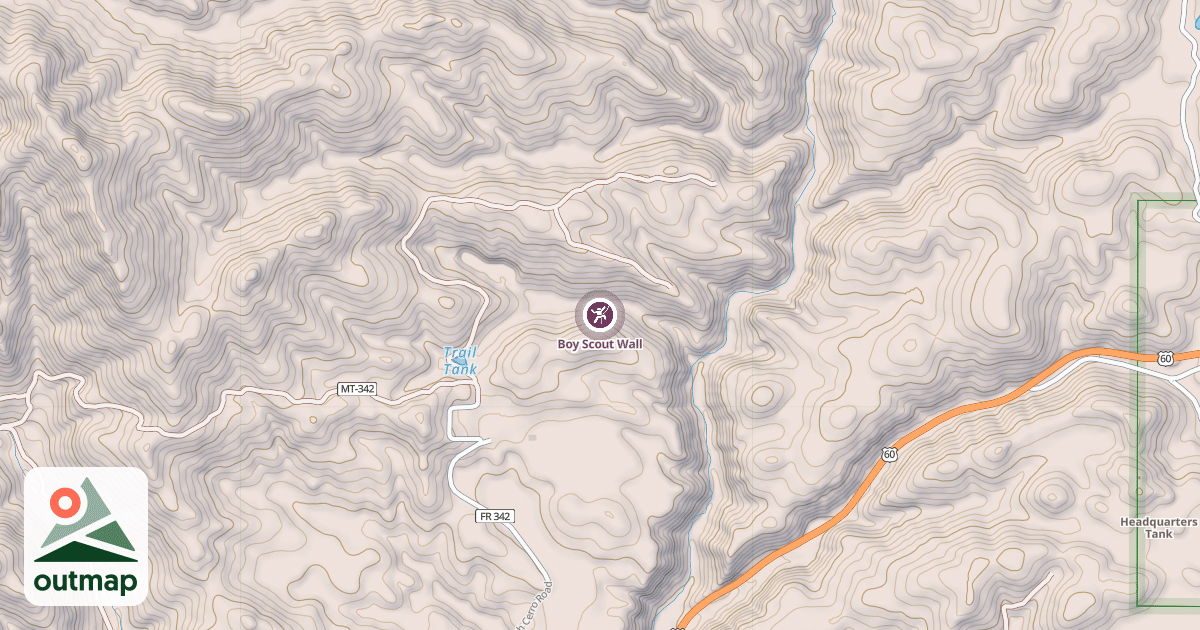 Map of Boy Scout Wall