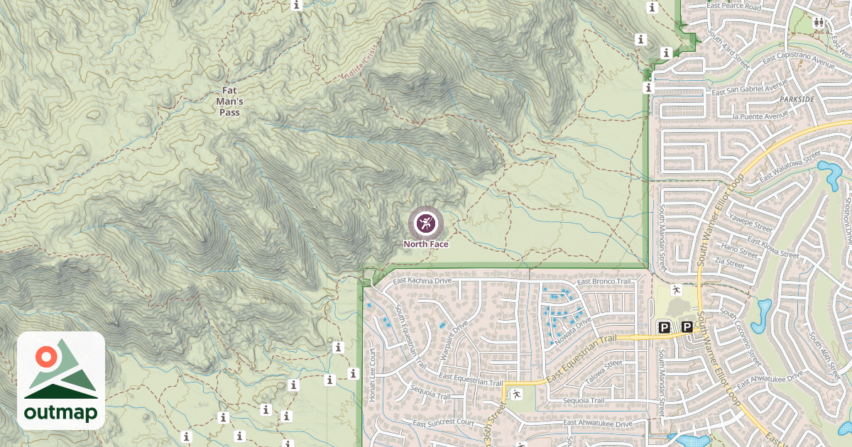Map of North Face