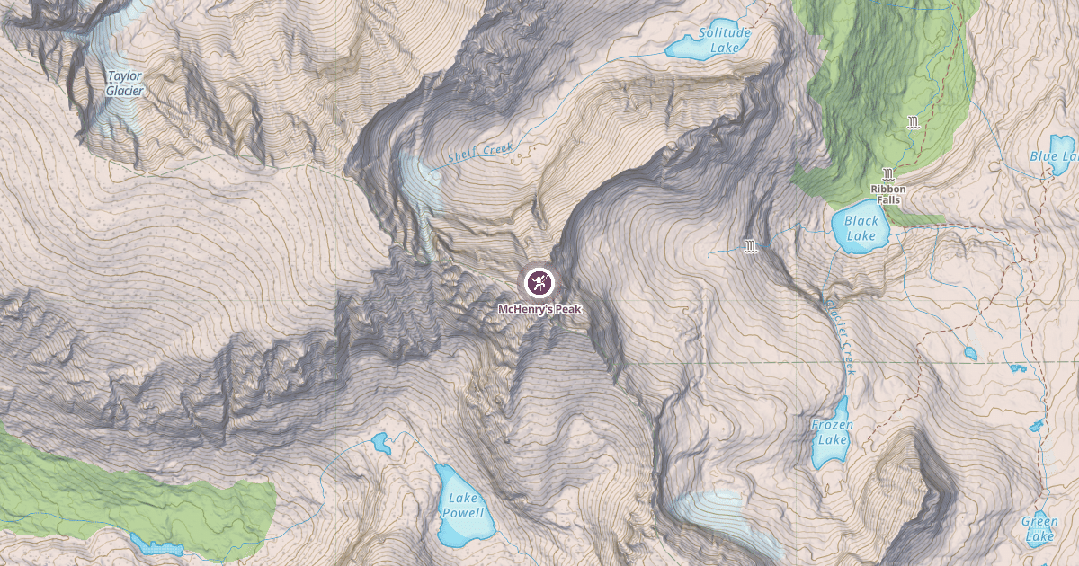 Map preview of McHenry's Peak