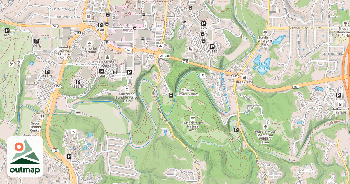 Map of Missouri Breaks