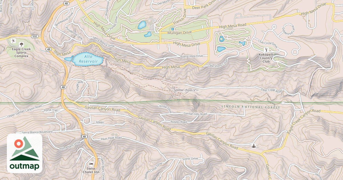 Map of Splitter choss