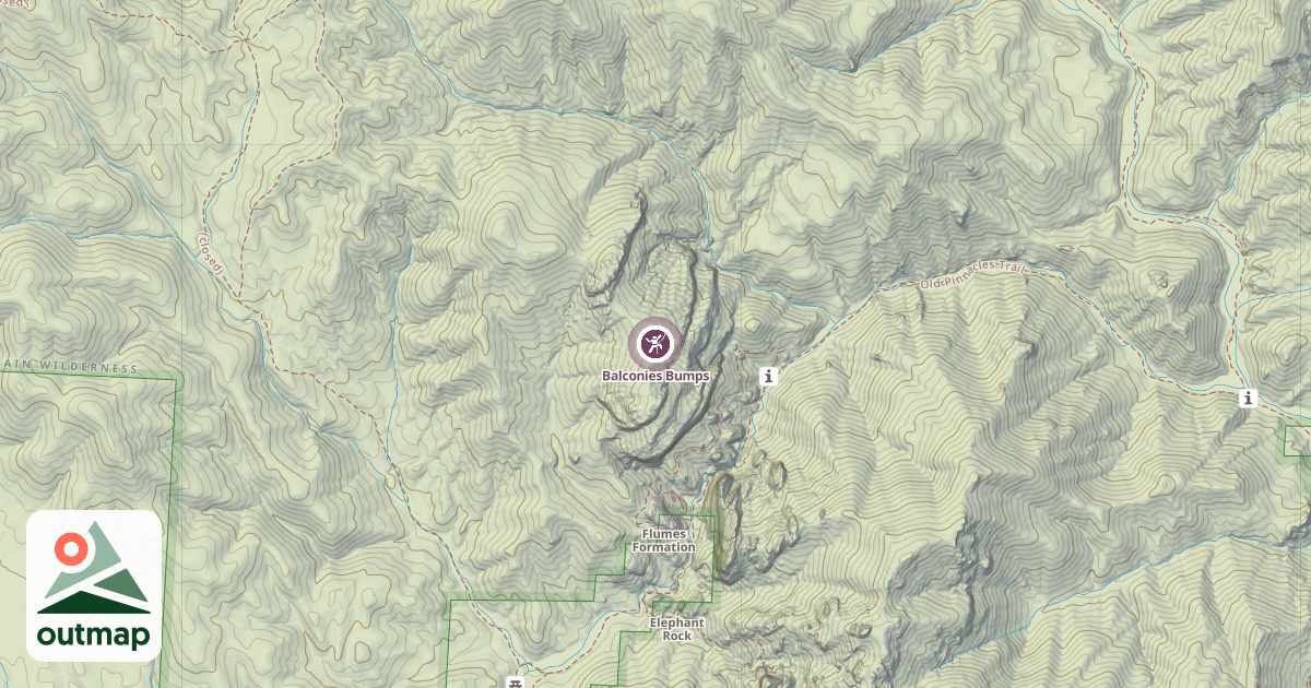 Map of Balconies Bumps