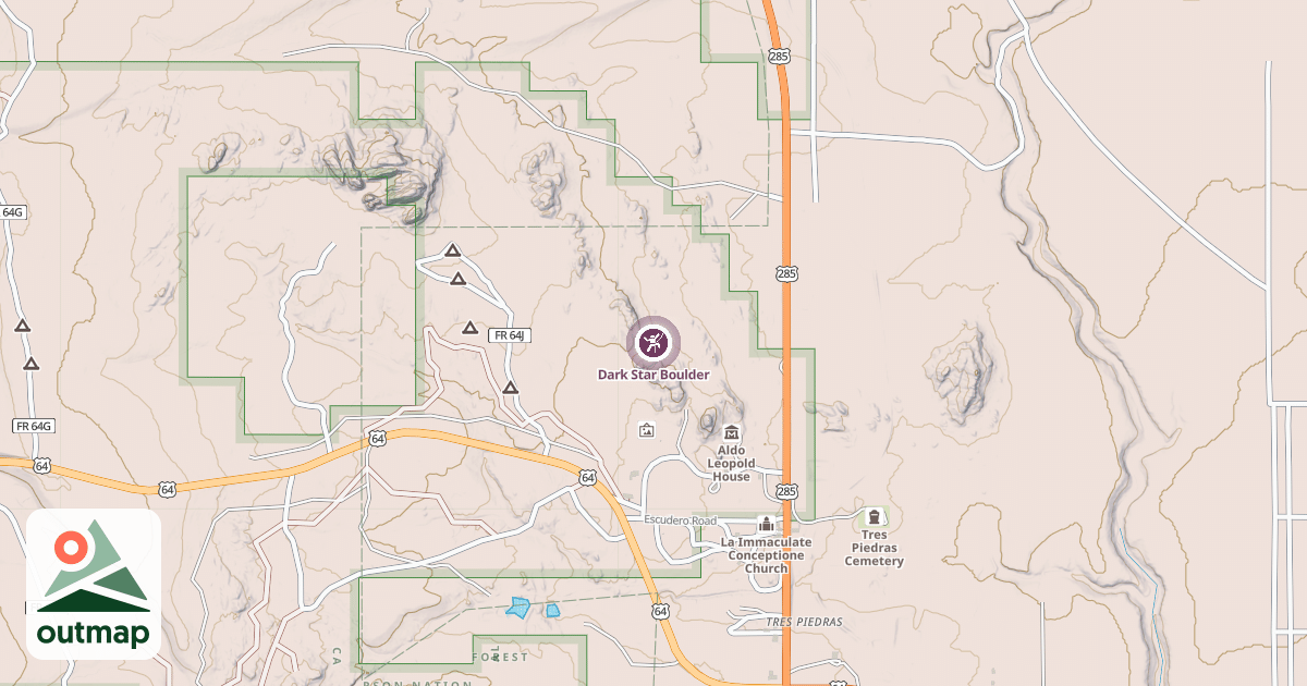 Map of Dark Star Boulder