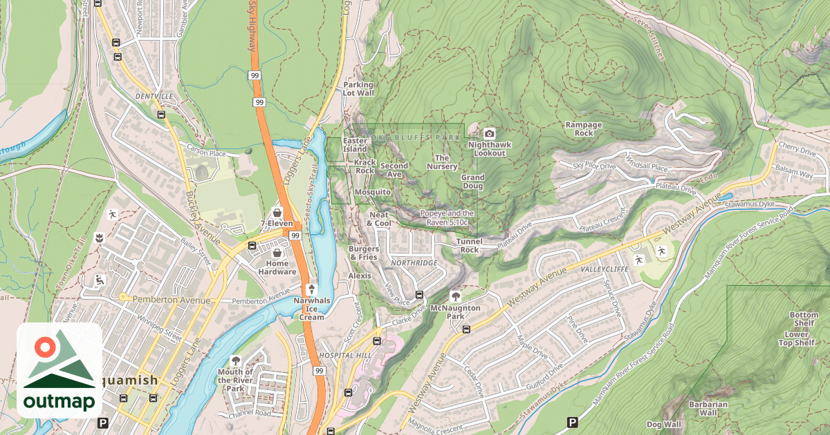 Map of Popeye and the Raven
