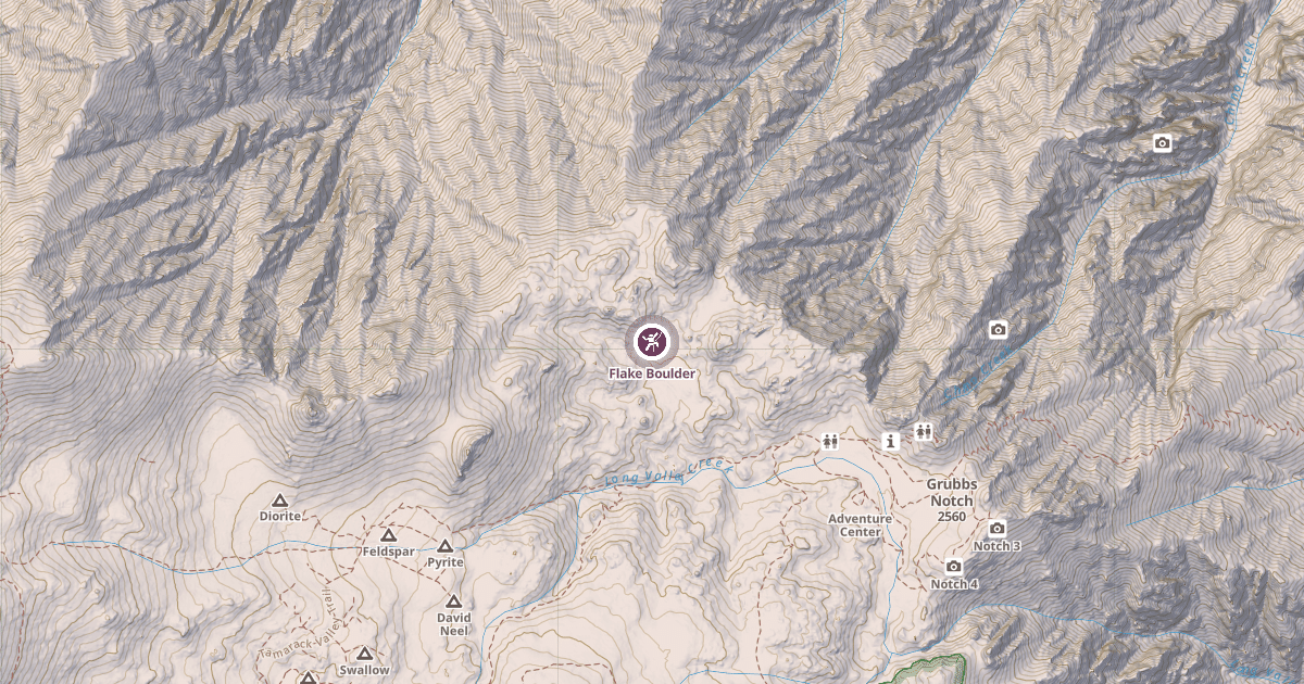 Map preview of Flake Boulder