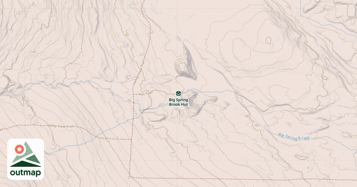 Map of Big Spring Brook Hut