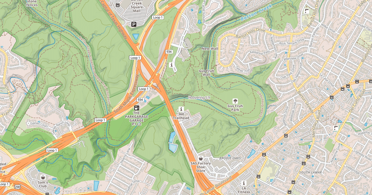 Map preview of Hoovering