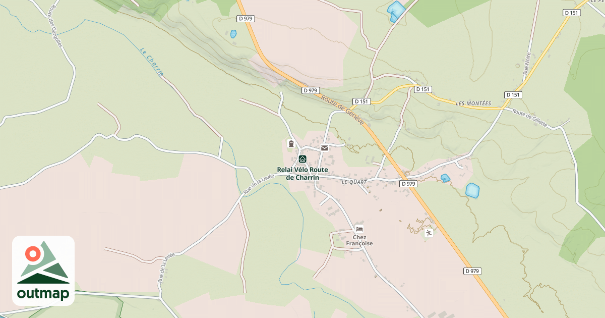 Map of Relai Vélo Route de Charrin