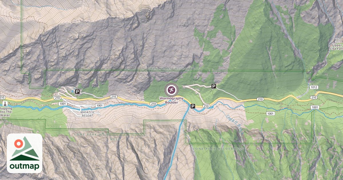 Map of Wormography Boulder