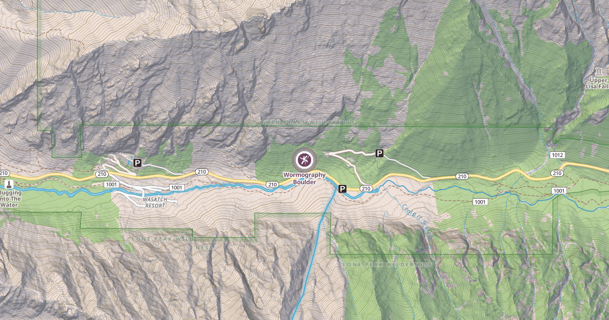 Map preview of Wormography Boulder