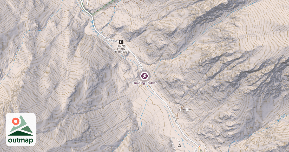 Map of Climbing Boulder
