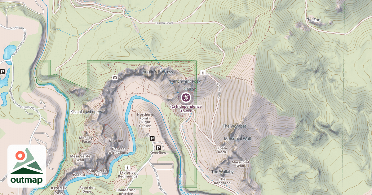 Map of (2) Independence Tower