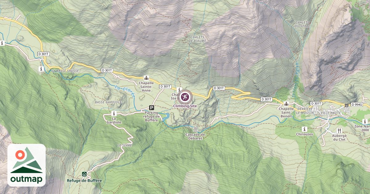 Map of Climbing Site