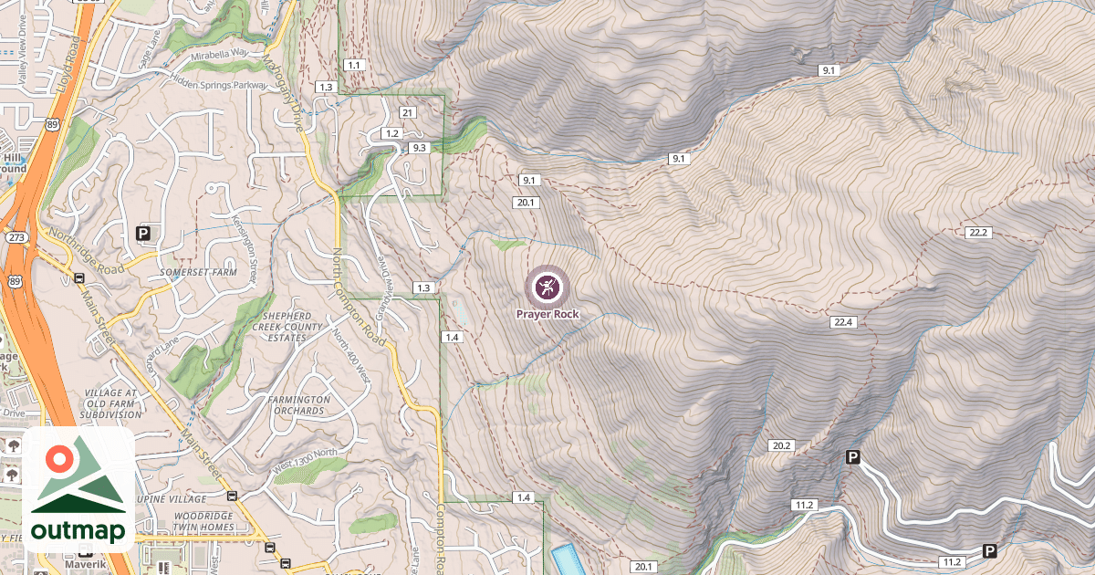 Map of Prayer Rock