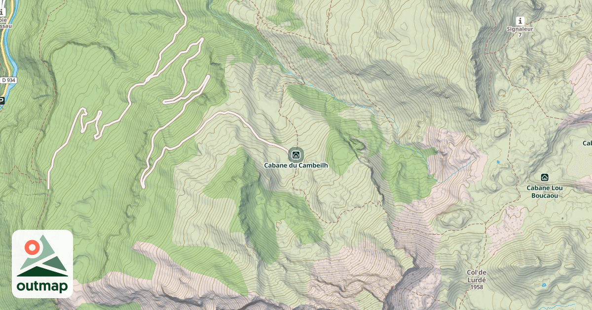 Map of Cabane du Cambeilh