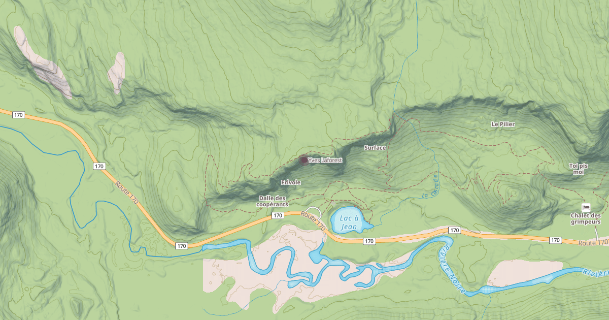 Map preview of Yves Laforest