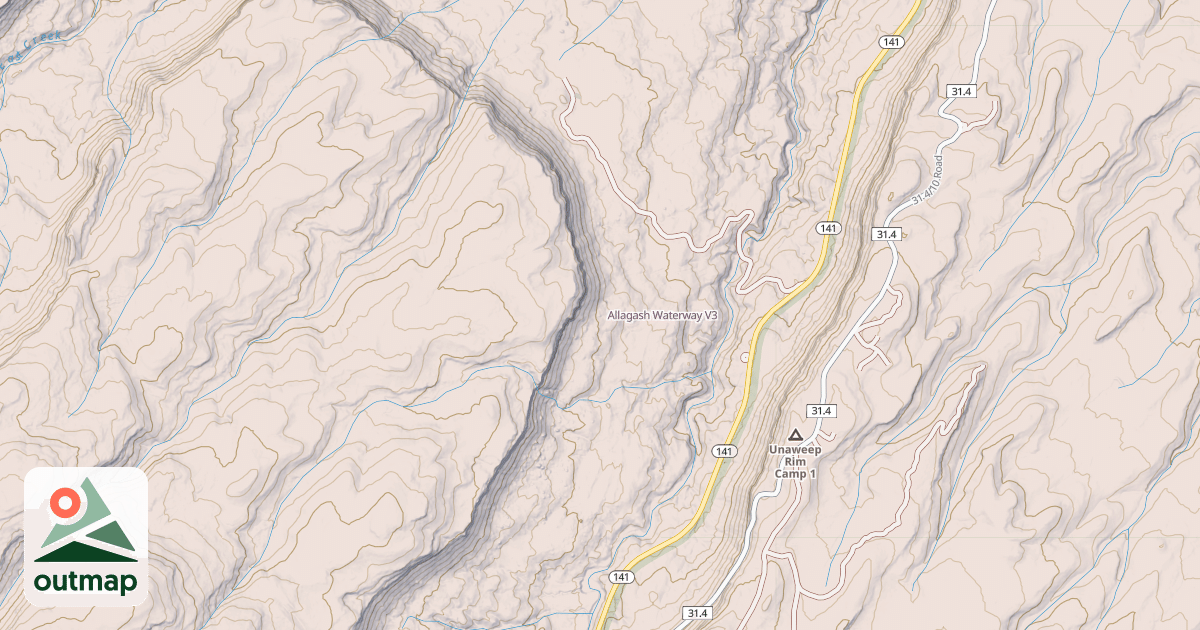 Map of Allagash Waterway