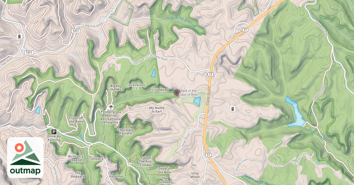 Map of Back in the Days of Bold