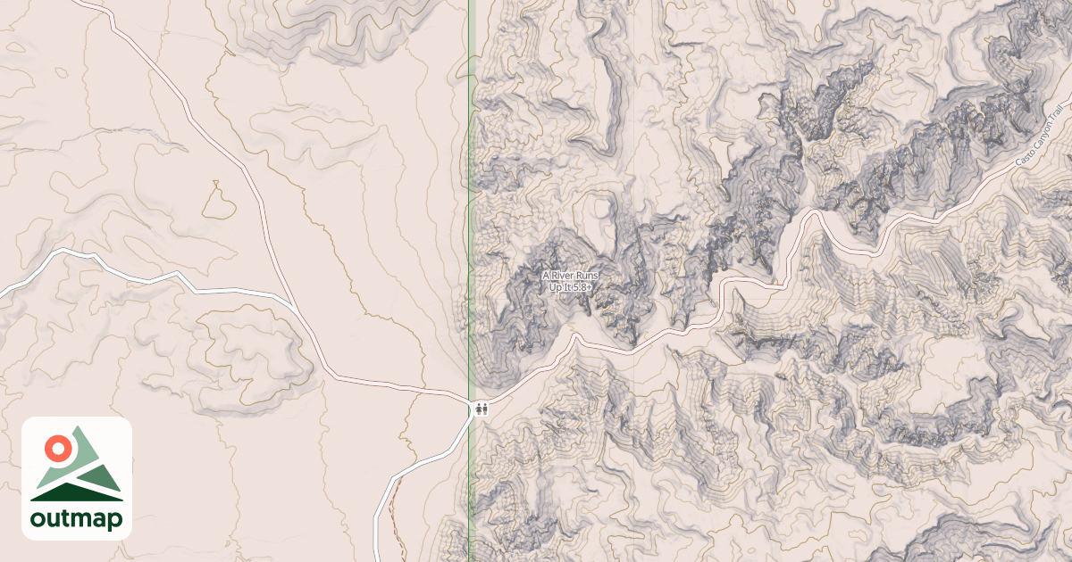 Map of A River Runs Up It
