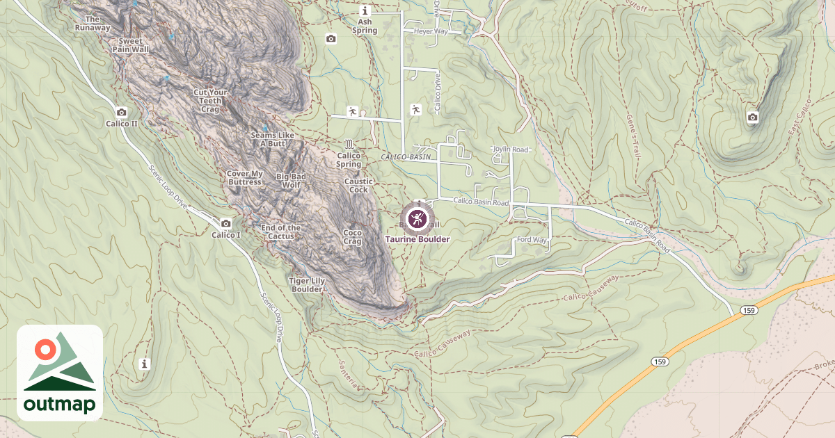 Map of Taurine Boulder