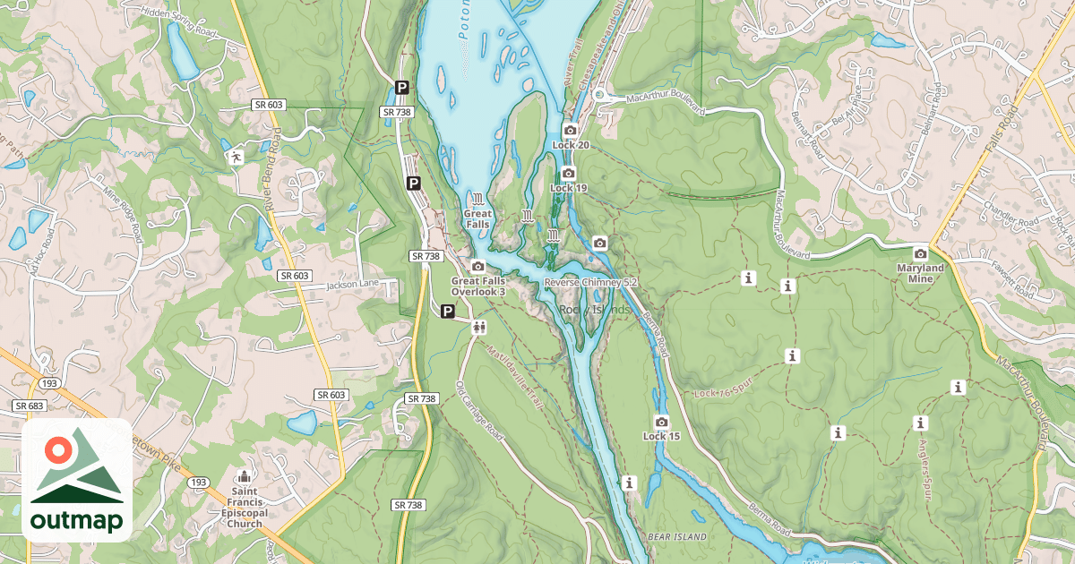 Map of Reverse Chimney