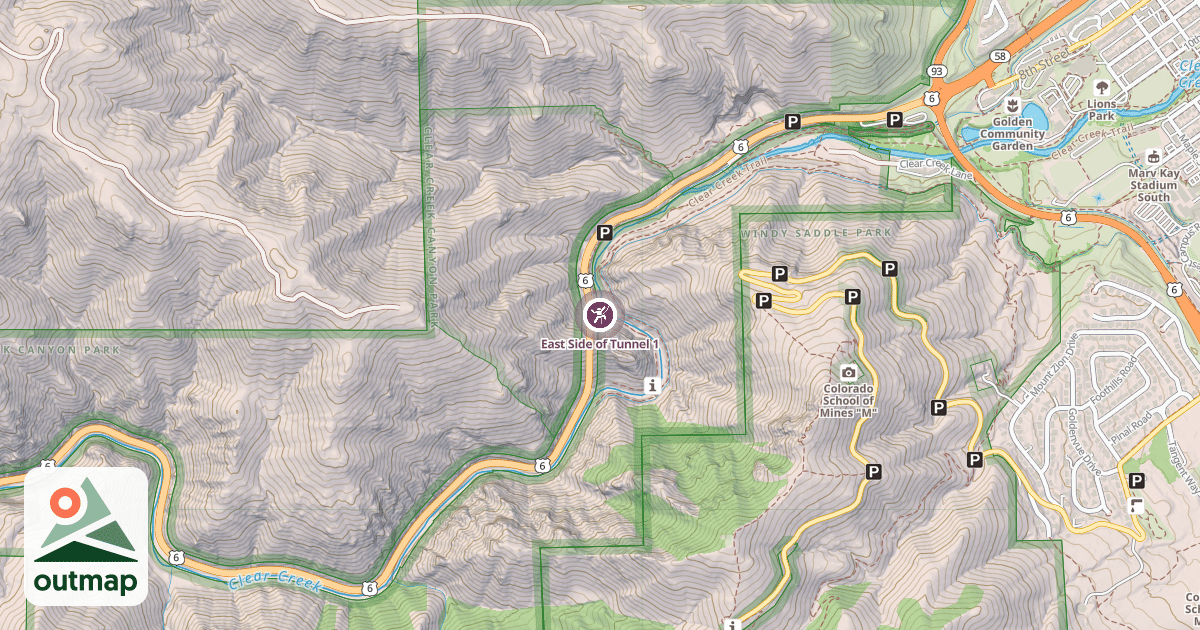 Map of East Side of Tunnel 1